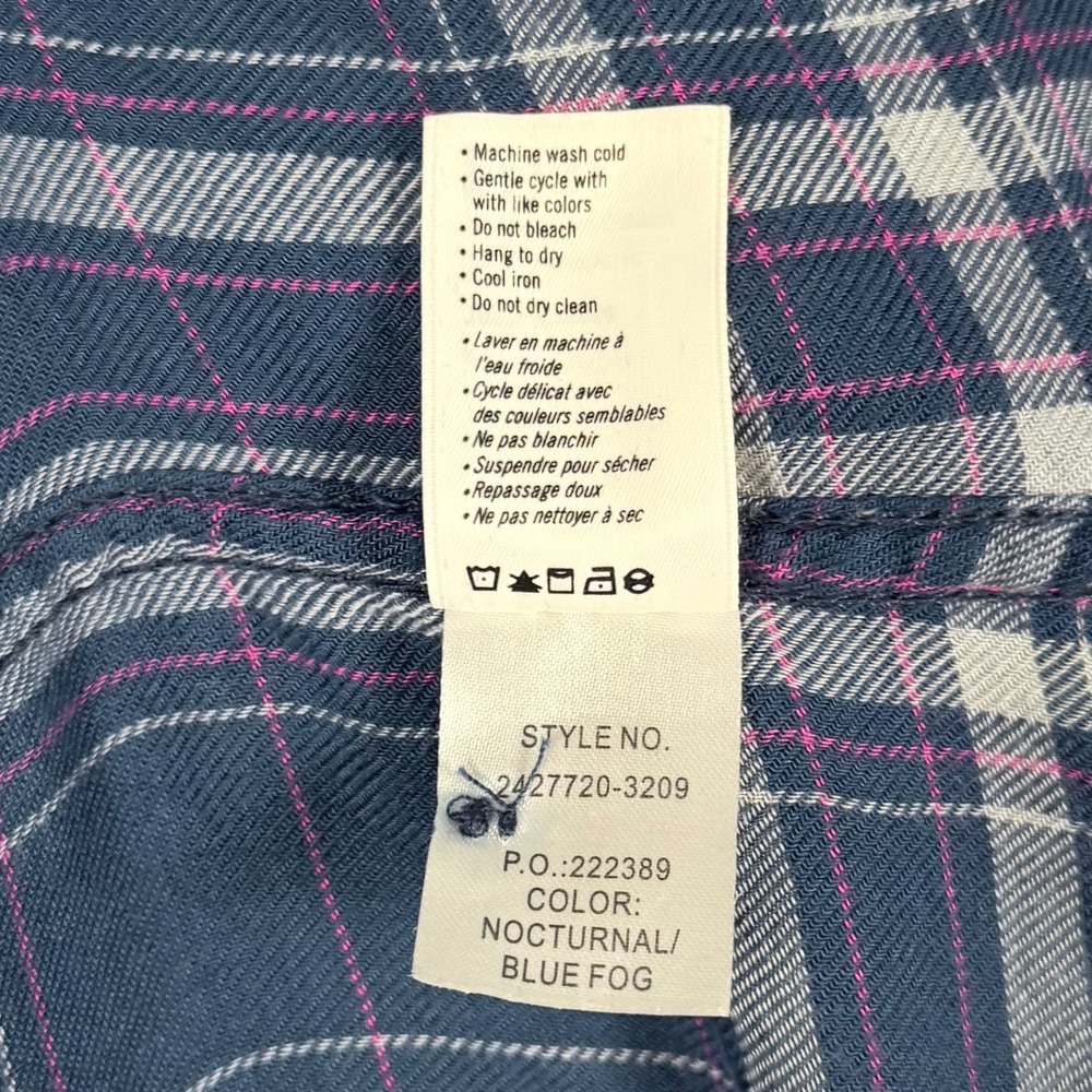 Page Flannel Button Down Shirt Small Cozy Rugged Hiking Camping Country Layers - Picture 4 of 8